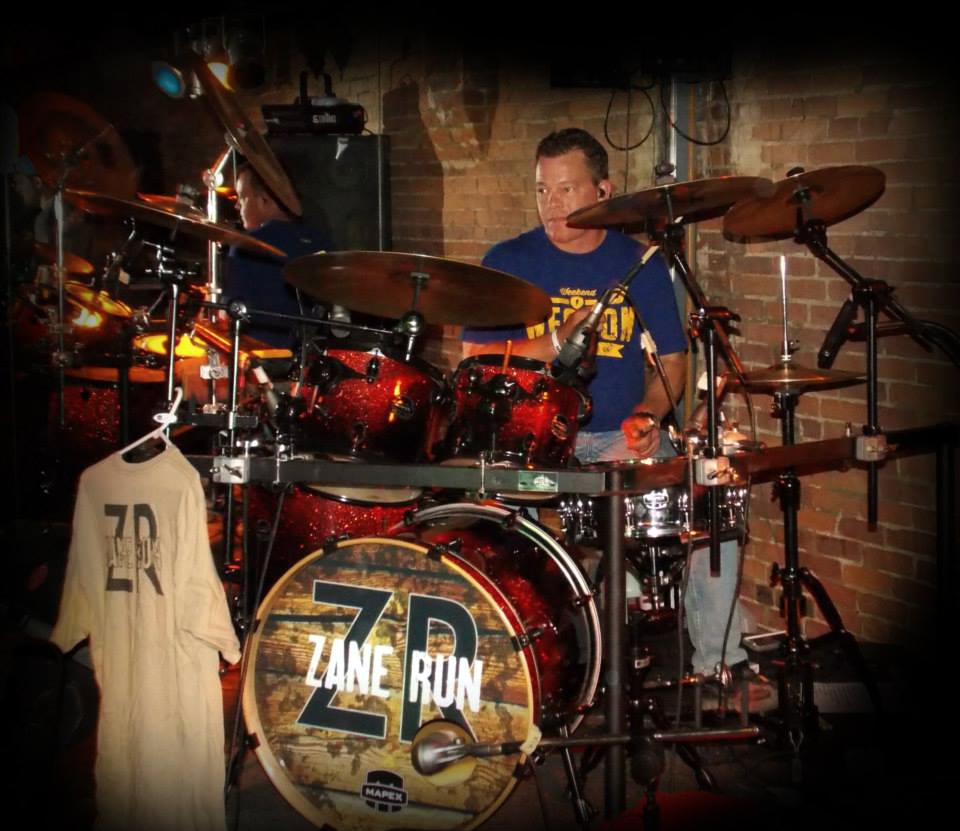 Dean on the Drums with Zane Run